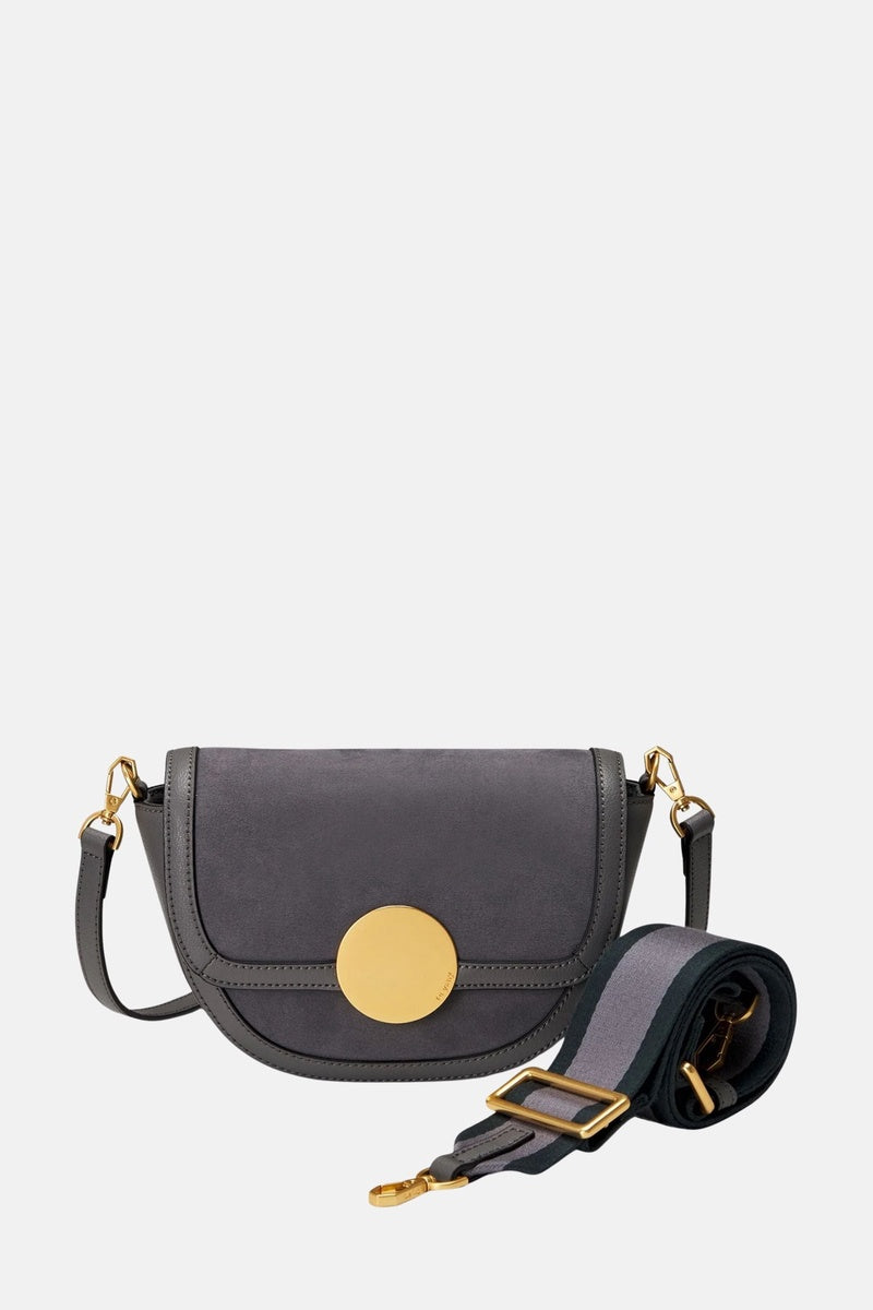  Oryany Oryany Lottie Suede  - Small Crossbody - Cool Grey / One Size - Default Title - Bonton