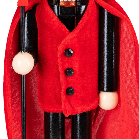 Devil Holding Pitch Fork Halloween Nutcracker - 14" - Red and Black