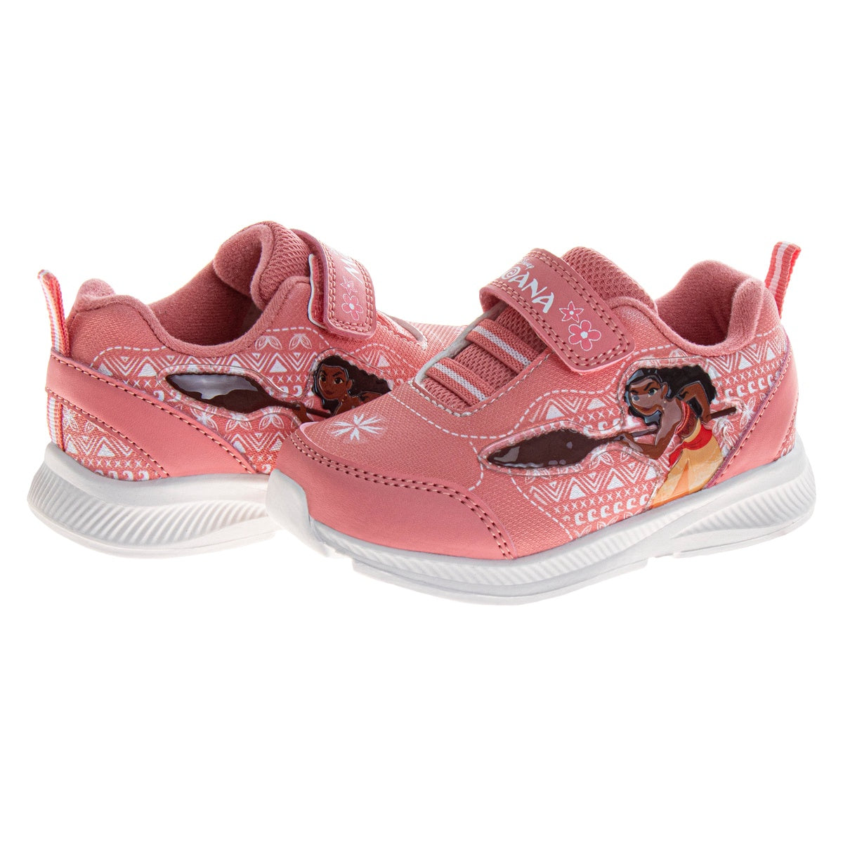 Josmo Disney Moana Girls' Hook and Loop Light Up Fashion Sneakers (Toddlers) - 6 - Bonton