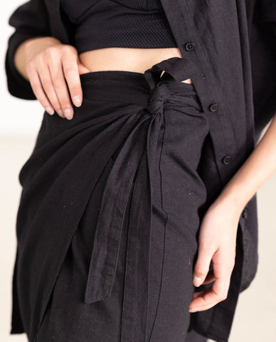 Wrap Midi Cover Up Skirt