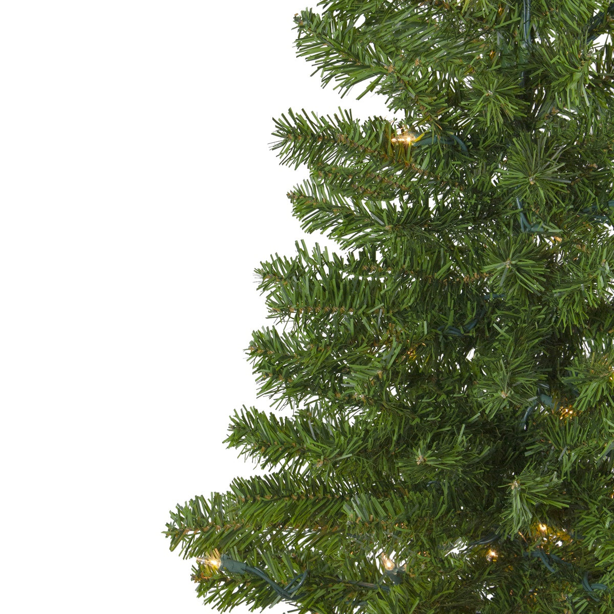  Northlight 7.5' Pre-Lit Medium Canadian Pine Artificial Christmas Wall Tree - Clear Lights - Default Title - Bonton