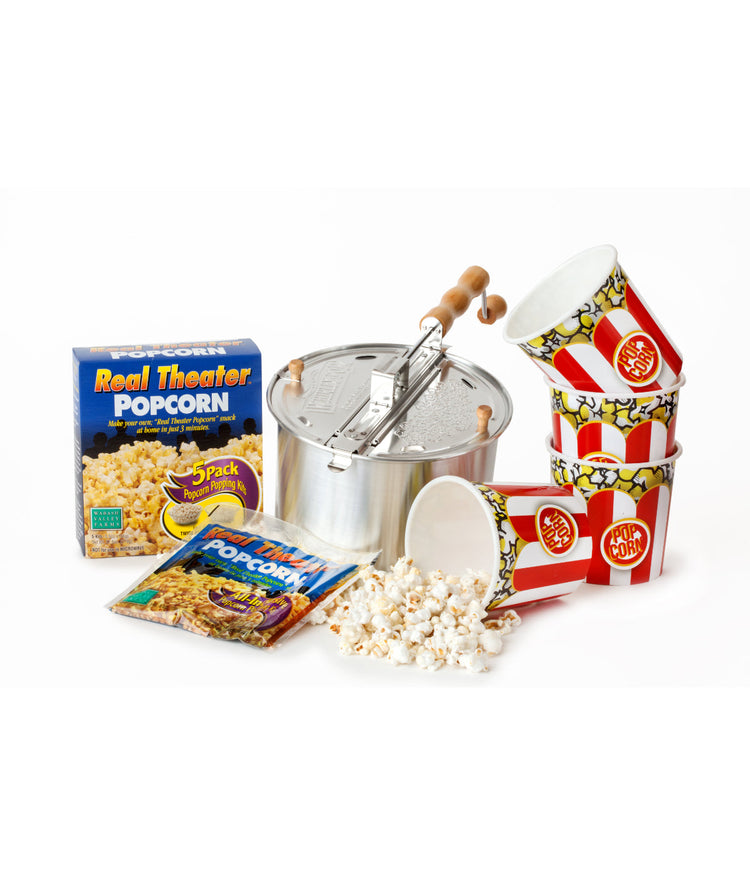 How to Make Popcorn? Whirley Pop Has Vintage Popcorn Machine Fit