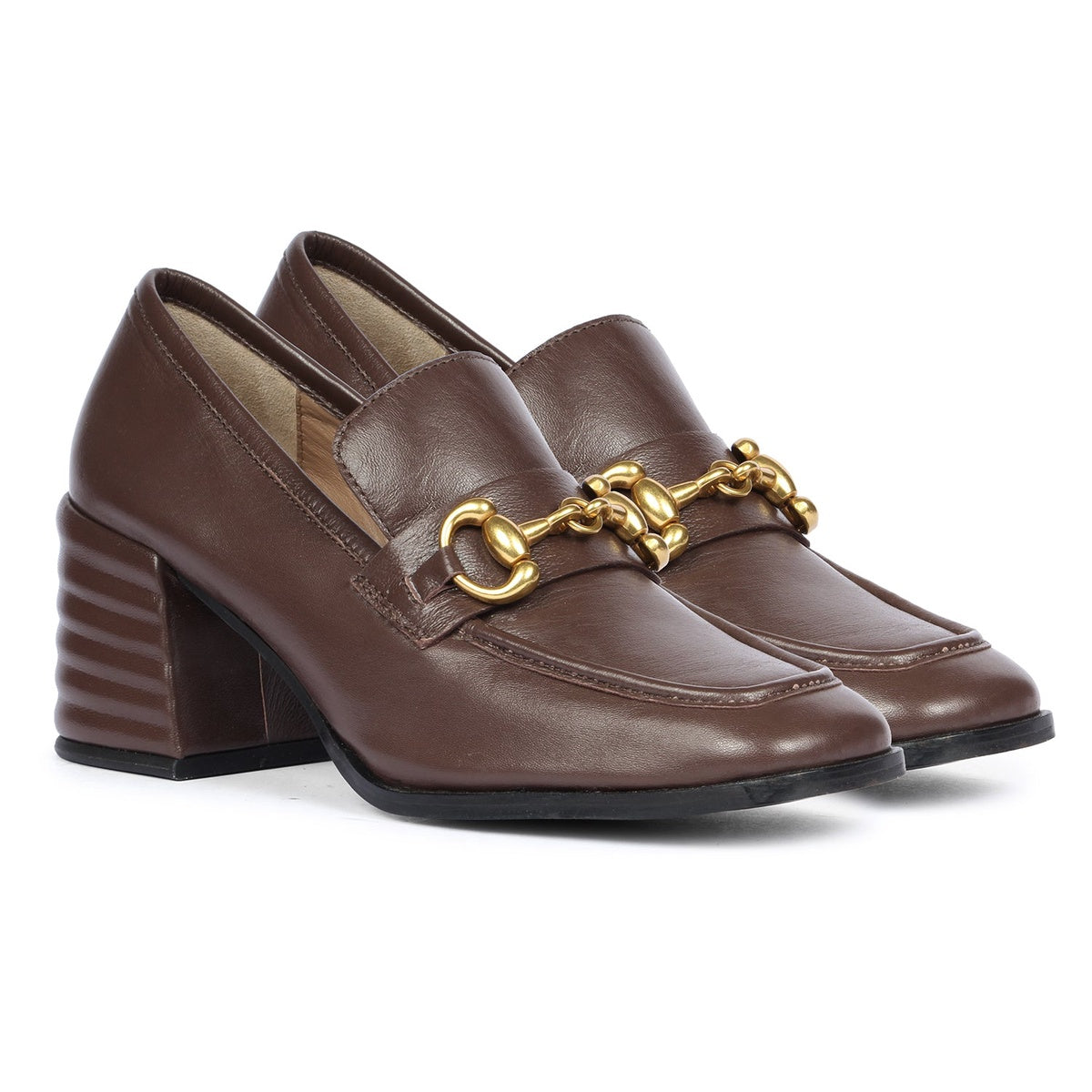  Saint G Saint G - Isha - Heeled Loafers - Coffee - Bonton