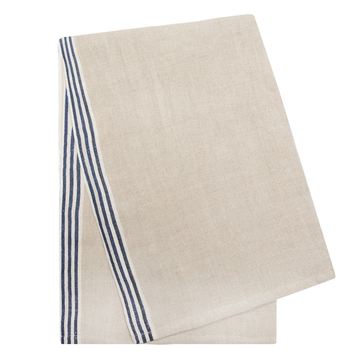  Caravan Alsace Natural Tea Towels 20x30 - Set of 2 - Natural & Blue - Bonton