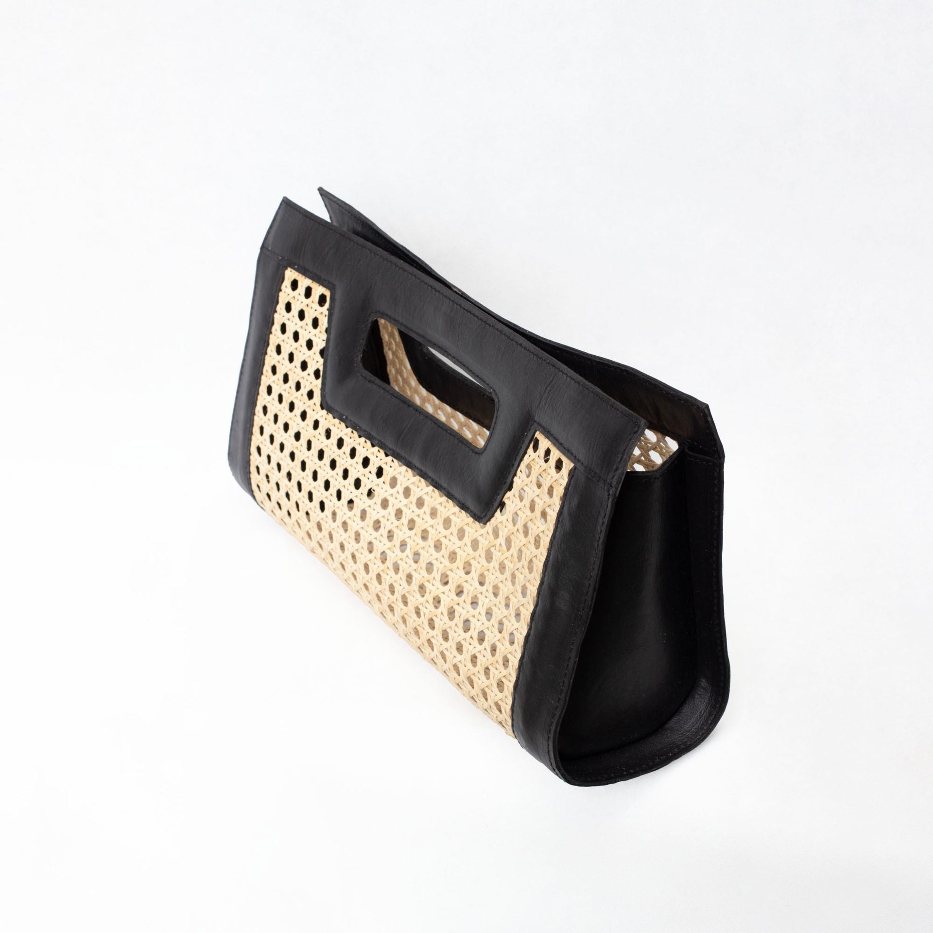  Jelavu Jelavu Venice Long - Cane Leather Clutch - Black - Bonton