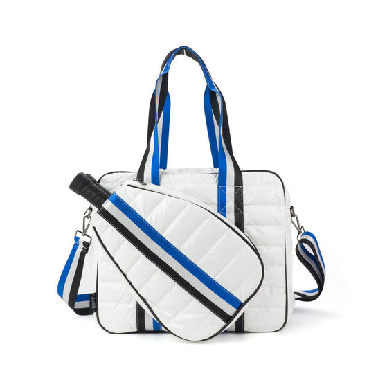 Judy Pickleball Tote Courtly White/Blue