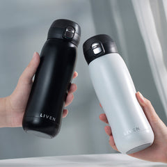 Liven Glow™ Ceramic-Coated Insulated Stainless Steel Water Bottle 17 Oz