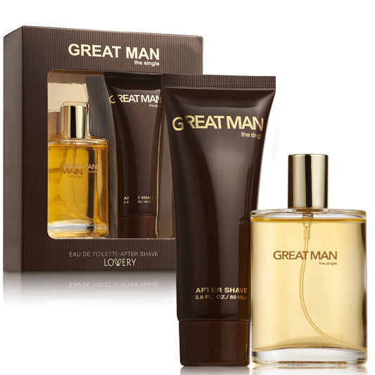 Great Man Cologne and Aftershave Body Care Gift Set