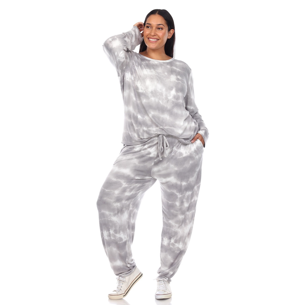  White Mark Plus Size 2 Piece Lounge Set - 3X - Bonton