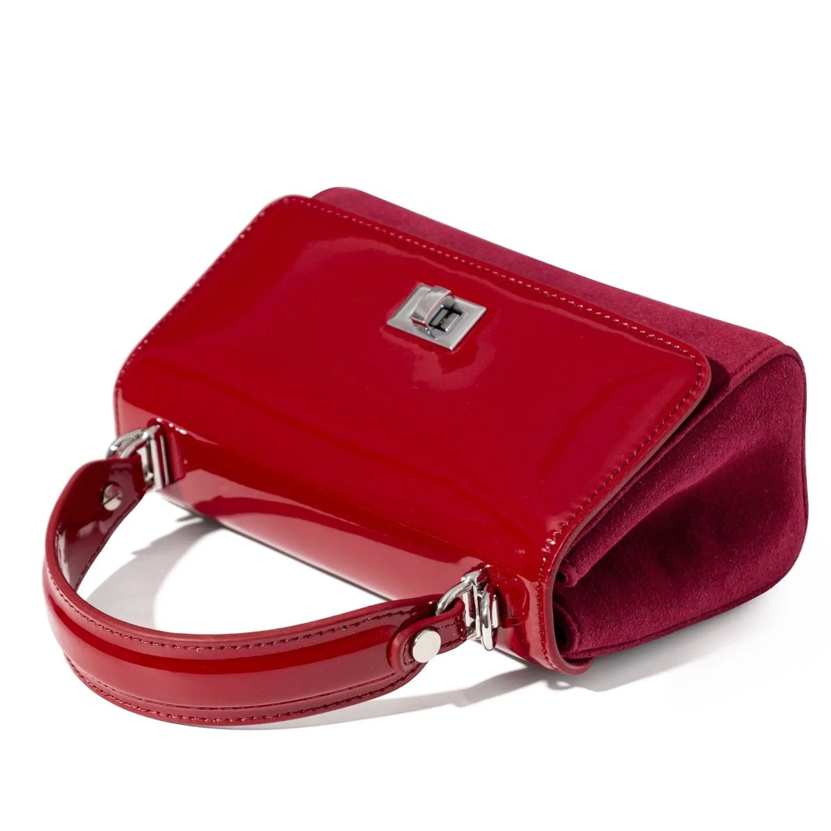  Jurgi Lili Bag - Red Patent & Suede - Red - Bonton