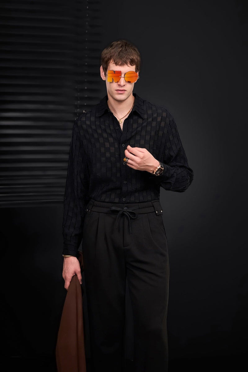  Barocco Solace Pleated Trousers BLACK - BLACK - Bonton