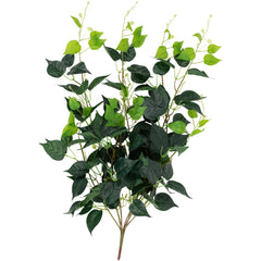 30" Green Artificial Pothos Hanging Floral Bush