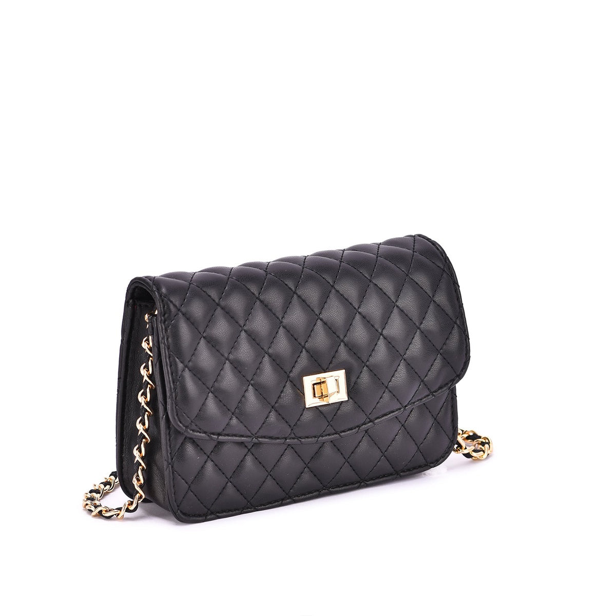  Mellow World Amanda Quilted Crossbody Clutch - White - Bonton