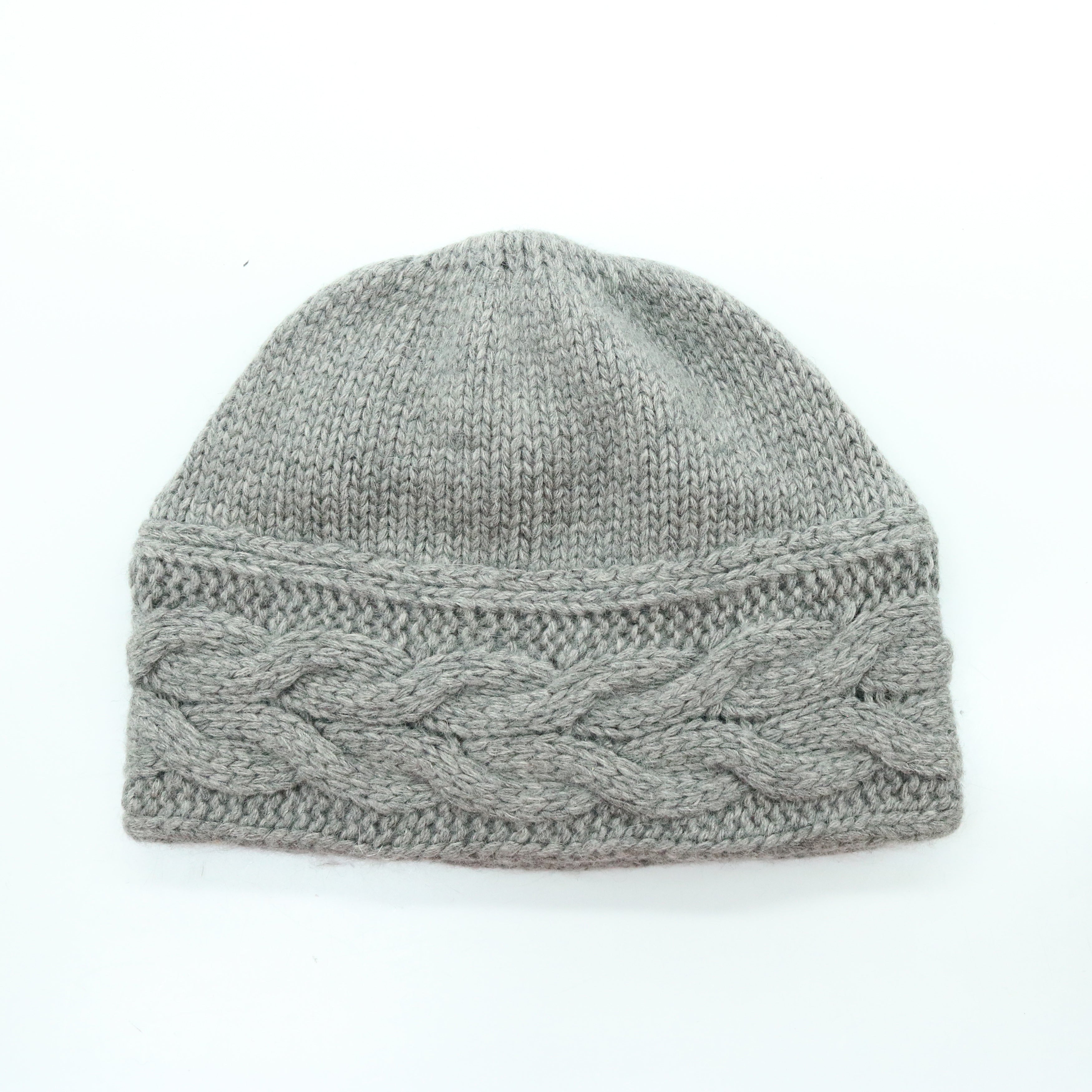  Portolano BEANIE in CABLES DESIGN - BABY PINK - Bonton