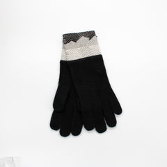 SLOUCHY GLOVES in GEOMETRIC DESIGN