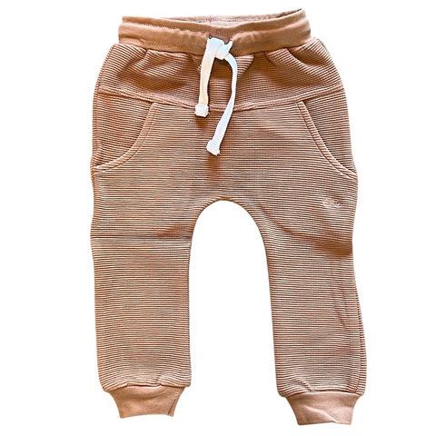 Umber Waffle Knit Joggers