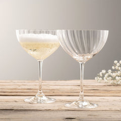 Erne Saucer Champagne Glasses Set of 4