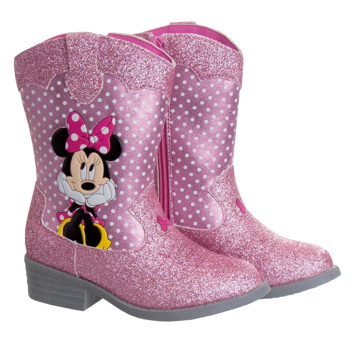  Josmo Disney Minnie Mouse Girls Cowgirl Western Boots (Toddler) - 6 - Bonton