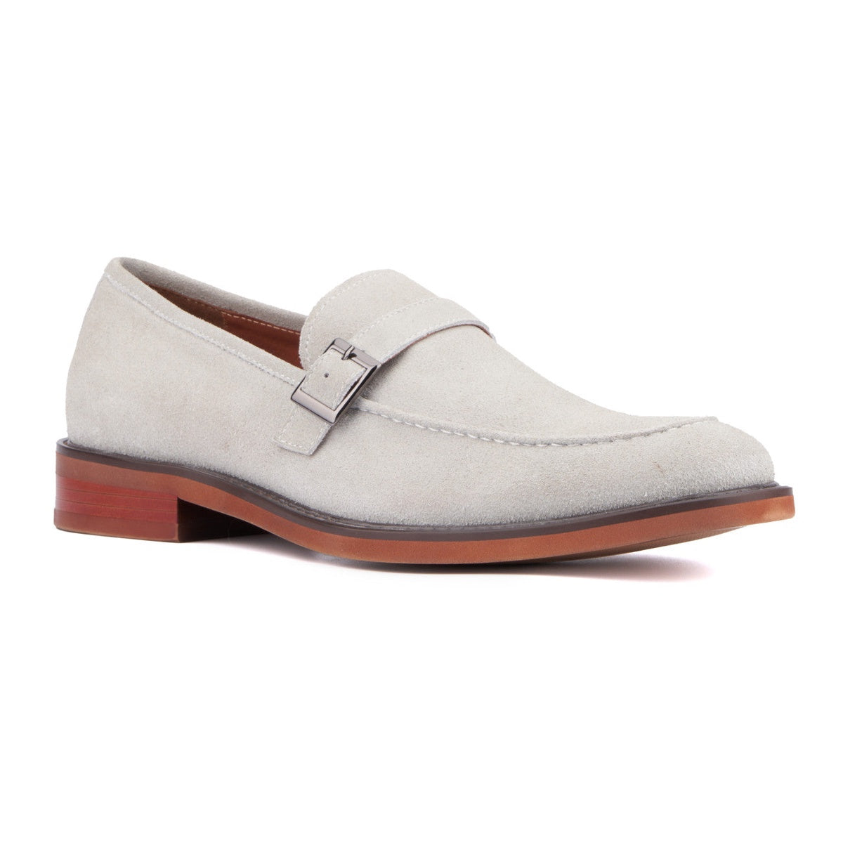  Vintage Foundry Co. Vintage Foundry Co. Men's Acton Suede Dress Loafers - LIGHT GREY - Bonton