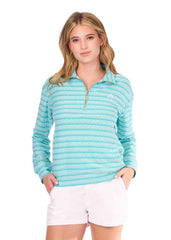 Aqua Half Zip Pullover