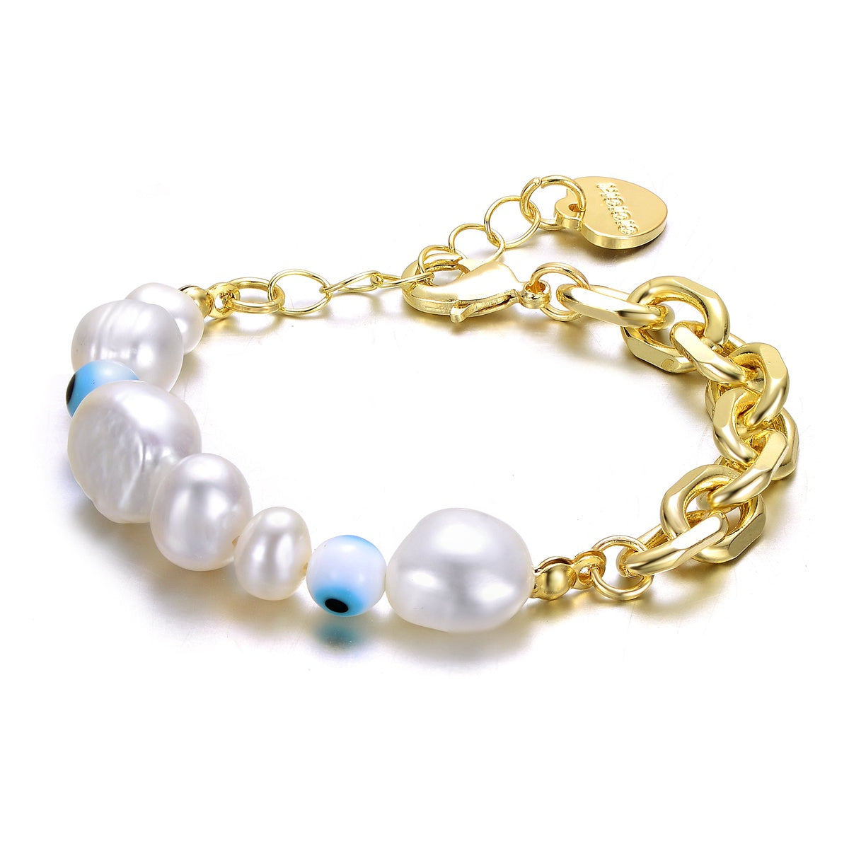  GigiGirl Kids 14k Gold Plated Bracelet With Freshwater Pearls and Beads - Default Title - Bonton