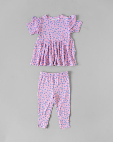 Lillian Leopard Bamboo Peplum