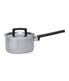  BergHOFF Ron 18/10 Stainless Steel Covered Saucepan - Silver, Black Handle - Bonton