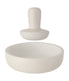  BergHOFF Leo Stoneware Mortar Pestle, 2 Piece Set - White - Bonton