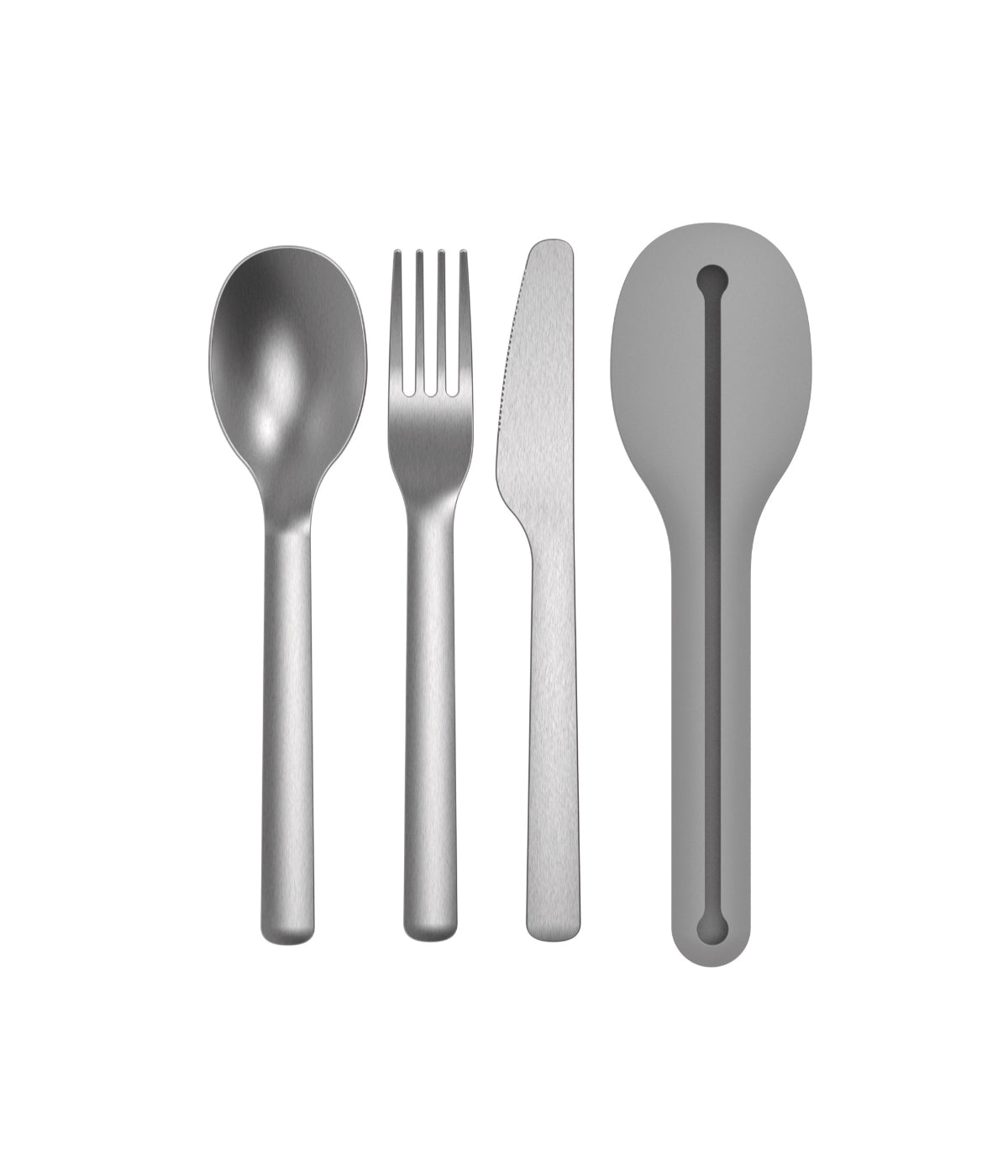  BergHOFF Leo To Go Travel Flatware Set - Silver, Grey - Bonton