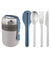 Leo To-Go Set Dual Lunch Box & Flatware Set