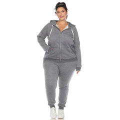 Plus Size Burnout Jogger Set