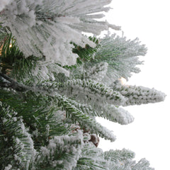 Real Touch™? Pre-Lit Flocked Rosemary Emerald Angel Pine Artificial Christmas Tree - 9' - Clear LED Lights