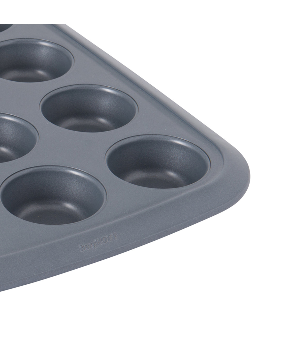  BergHOFF Gem Non-Stick Cupcake Pan 12 Piece - Grey - Bonton