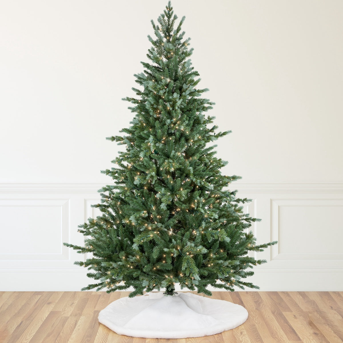  Northlight Real Touch™? Pre-Lit Noble Fir Artificial Christmas Tree - 9' - Dual Color LED Lights - Default Title - Bonton