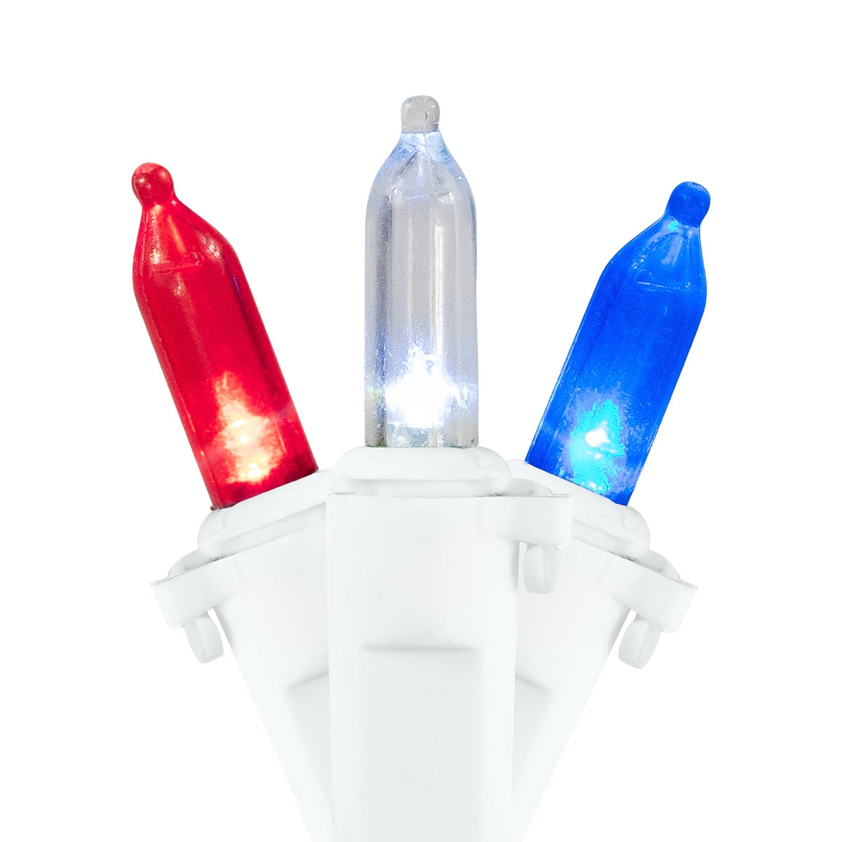  Northlight Americana LED Mini Christmas Lights - 32.75' - White Wire - 100ct - Default Title - Bonton