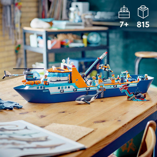 LEGO® City Arctic Explorer Ship 60368 Building Toy Set 815 Pieces