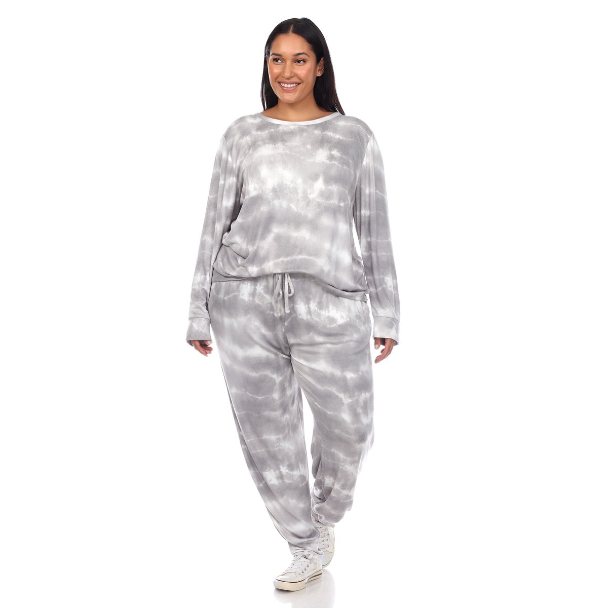  White Mark Plus Size 2 Piece Lounge Set - 3X - Bonton