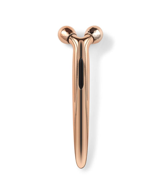 3D Mini Face Massage Roller Rosegold