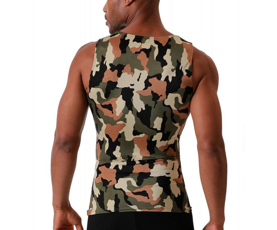  InstantFigure Insta Slim USA Camo Activewear Muscle Tank 3MAT001 - Camo - Bonton