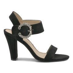 Geno Rhinestone Buckle Dress Sandals