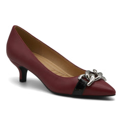 Saga Detailed Kitten Heel Pumps