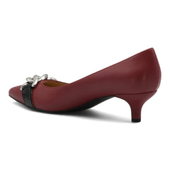 Saga Detailed Kitten Heel Pumps