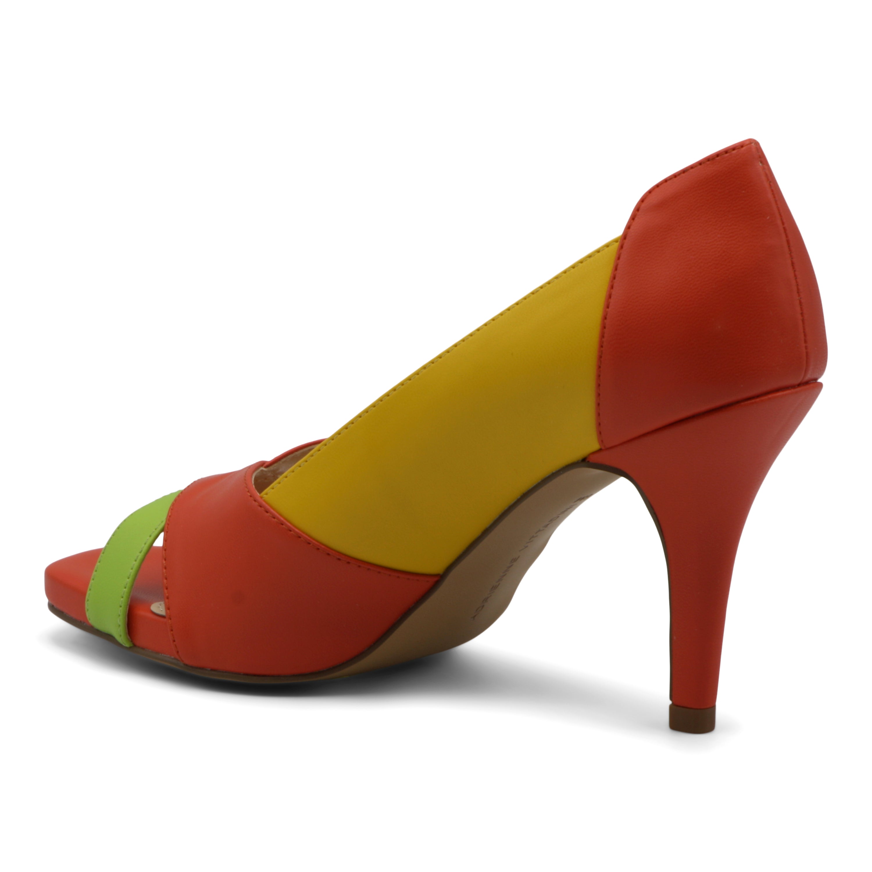  Xotic Peep Toe Pumps - Lemon Zest - Bonton