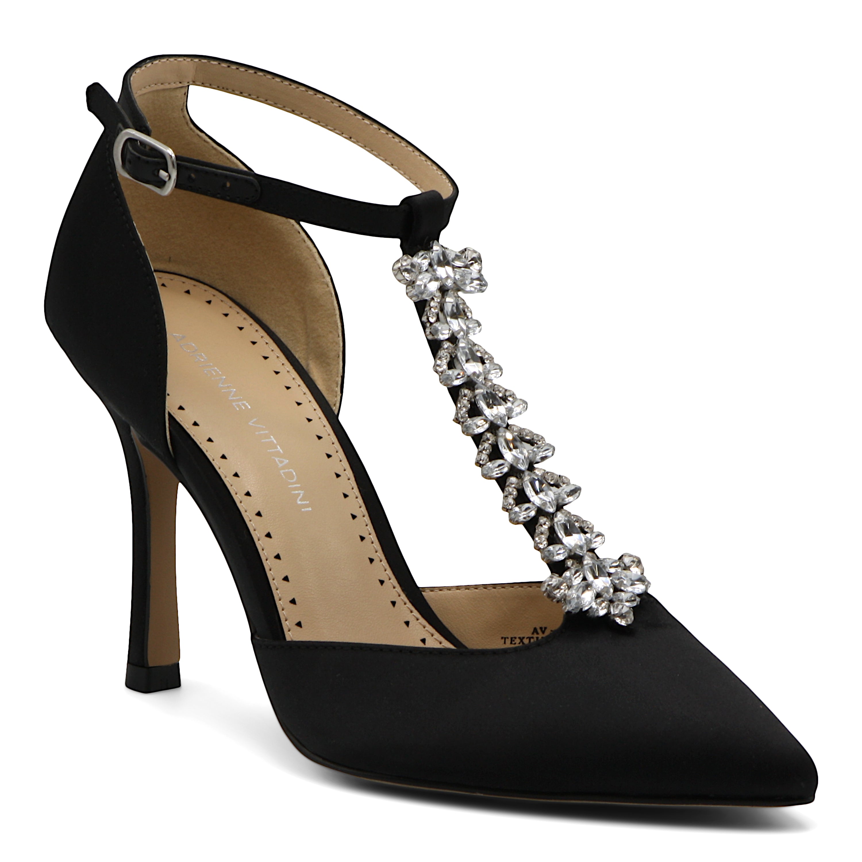  Grandstand T-strap Embellished Pumps - Black - Bonton