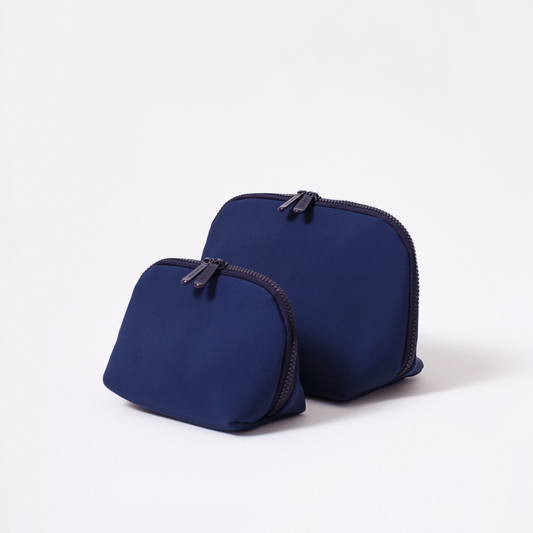 Makeup Pouch Set Deep Blue