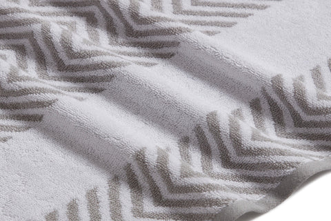 Kathy Ireland 6 Piece Chevron Jacquard Towel Set With Lets Dry