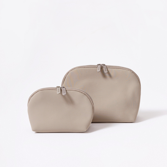 Makeup Pouch Set Taupe