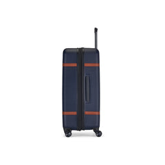 Wellington 3 Piece Luggage Set - ABS/Vegan Leather Blend Navy