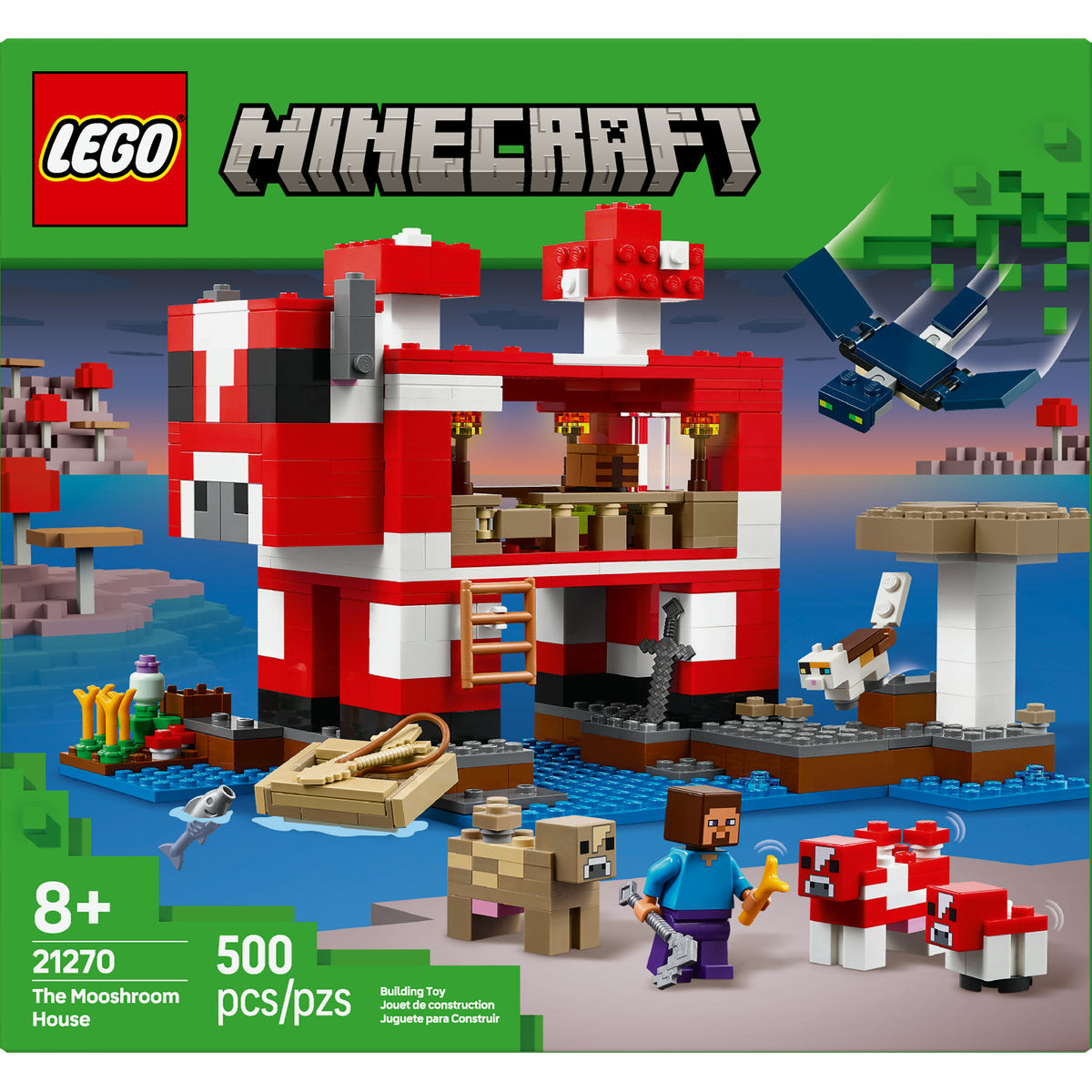  LEGO LEGO® Minecraft® the Mooshroom House Island Gamer Kit Toy for Kids 21270 - Minecraft - Bonton