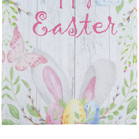 Happy Easter Bunny Ears Outdoor House Flag 28" X 40"